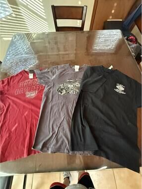 Harley Davidson T Shirts Lot Of 3 2014-2019  Men’s Size Large Graphic